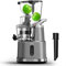 SiFENE Extractor de Jugos de Masticación Lenta, Prensa de Jugo en Frío, Orificio Grande de 83mm para Frutas y Verduras, Sin BPA, Fácil Limpieza, Color Gris