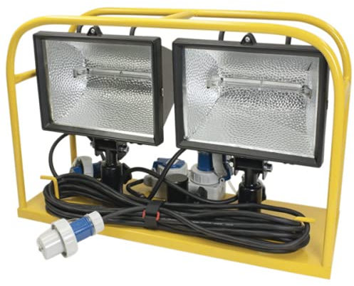 2x 1000W Scheinwerfercontainer-Set Flutlichtstrahler Feuerwehr Scheinwerfer DIN