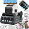 KomeStone K1 Pro Professional Cutting-Edge Brushless Motor Advanced Rock Tumbler Polisher Kit, Extra Large 1.1 kg Barrel with 3-Gang-Motor 9-Tage-Timer, 6 Riemen, Rough Gemstones, 4 Polishing Grits