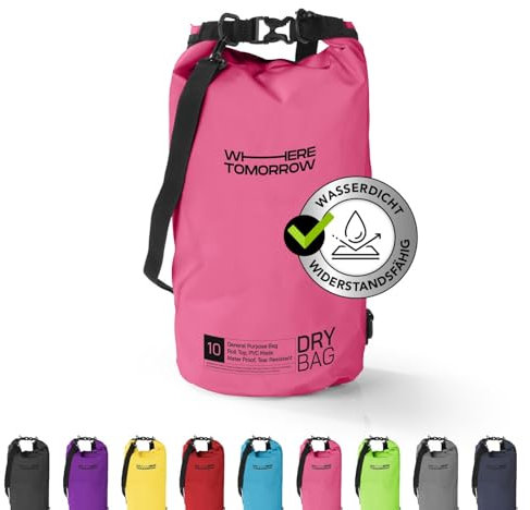 #DoYourOutdoor Where Tomorrow Dry Bag Tasche 5L pink | Wasserdichter Rucksack | Wasserfester Beutel & Packsack | Drybag ideal für Boot, Kajak, Angeln und Camping