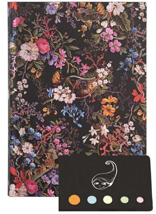 Set Wochenkalender 2024, französisch, Wochenansicht, 1 Tag pro Seite + 1 Index selbstklebend Blumie (weich, Floralia)