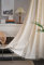 iyoimono Boho Vorhänge 2er Set Beige Vintage Gardinen Landhausstil Häkeln Stricken Vorhänge,Baumwolle Leinen Quaste Transluzente Verdunklung Gardinen für Küche Wohnzimmer Schlafzimmer,B150×H240cm