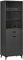 HOMCOM Buffet Cuisine Armoire Meuble de Rangement 180 cm pour Cuisine Salon Salle de Bain Design Industriel - piètement métal Noir Bois Gris
