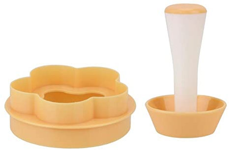 Vepoty Plätzchenpresse Ausstechformen Langlebiger Kunststoff-Ausstecher Pflaumen-Blumen-Keks-Ausstecher-Form-Set Kuchen-Dekoration-Herstellungswerkzeug