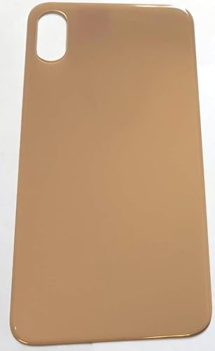 Replacement Back Glass for iPhone XS Max Case Big Camera Hole Housing (Gold)