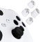 eXtremeRate Boutons ABXY pour Xbox Series X/S Manette, Boutons Tricolore avec Symbole Cassique ABXY pour Xbox One S/X, Elite V1/V2, Blanc Clair avec Gris