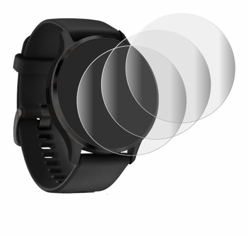 Savvies 4 Stück Full-Screen Schutzfolie für Garmin Venu 3S Full-Cover Displayschutz-Folie mit Installationshilfe [3D Curved, Transparent]
