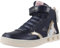 Geox J Skylin Girl G, Scarpe da Ginnastica, Navy/Platinum, 34 EU