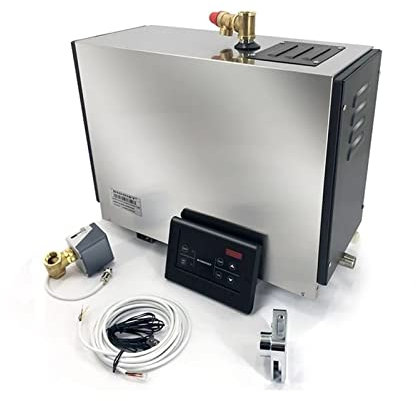 Generatore di vapore per sauna automatico in acciaio inossidabile per sauna Kit sistema di generatore di vapore autodrenante Doccia Sauna Bagno domestico Bagno di vapore Spa Generatore portatile per