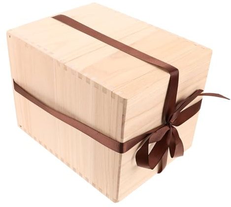 ABOOFAN Scatola scatola di legno contenitore non finito scatole regalo in legno scatole portaoggetti storage box vaso scatole regalo per regali astuccio porta oggetti in legno domestico