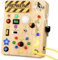 Joyreal Busy Board Montessori âge 2 Ans, Jeux Planche Montessori avec Interrupteurs Lumières LED, Sensoriel éducatif Jouet Montessori, Cadeau Garçons et Filles de 2 3 4 Ans