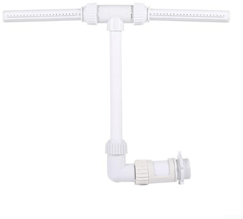 Spruzzatore a cascata per piscine, fontana regolabile a doppio spruzzo, spruzzatore a cascata con adattatore per esterni