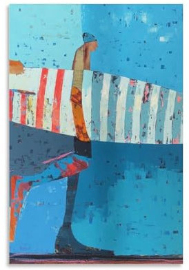 KOOHTAA Sherri Belassen, Surf-Pausen-Poster, Kunst, hängendes Bild, Wandkunst, Poster, Rollen, Leinwand, Gemälde, Bild, Wohnzimmerdekoration, Zuhause, 40 x 60 cm