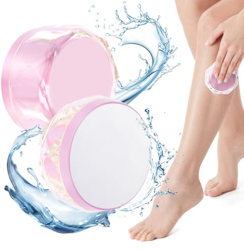 URAQT Depiladora de Cristal, 2 en 1 Nano Hair Remover, Piedra Depilatoria Nano para Mujer y Hombre, Piedra Depiladora de Cristal Sin Dolor para la Espalda, Brazos y Piernas(Rosado)