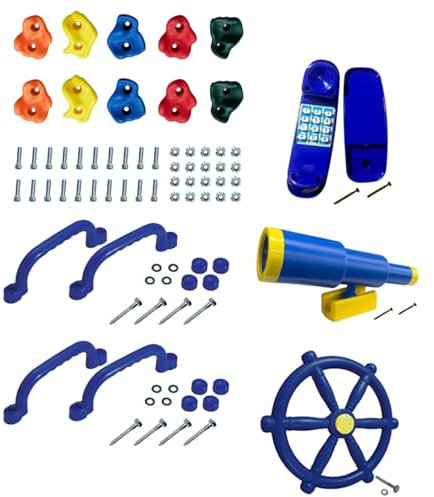 EHJRE 15 Pieces Kids Playground Accessories for Phone Backyard Treehouse Outdoor