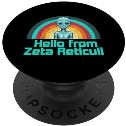 Alien Hello von Zeta Reticuli PopSockets mit austauschbarem PopGrip
