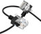 Thzzhnno Câble Ethernet Cat6A à 90 Degrés Coudé à Gauche 1M, Flexible Fin et Ultra LAN fin Câble Raccordement Ethernet Cat6 Rj45 jusqu'à Haut Débit 10Gbit/s 550MHz pour PC, Routeur, Imprimante
