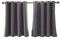 Whoiy Scheibengardine Küche Modern, Bistrogardinen Verdunklung Fenstervorhang Küche Dunkelgrau Polyester Kurzgardine Einfarbig 2er Pack 90x74cm