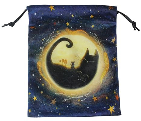 Psdndeww Tarot Karte Würfel Tasche Hochzeit Tischdecke Orakel Kartenspiel Tasche Schmuck Aufbewahrung Kordelzug Tarottasche