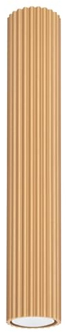 Sollux Lighting Lampada Da Soffitto Faretto Da Soffitto In Alluminio 1 Paralume 6,5 x 6,5 x 40 cm Karbon Oro