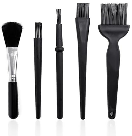 5 Piece Anti Static Brushes, PC Cleaning Kit, Keyboard Brush, Dust Cleaning Brush Kit for Computer Camera