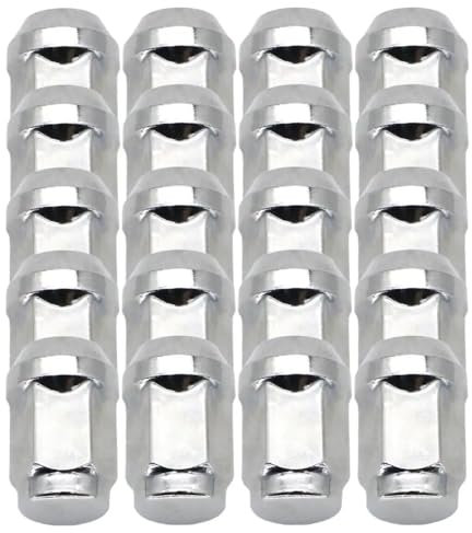 HZSMYXGS Radschrauben Kompatibel mit Jeep für Cherokee 2001-2008 Radmuttern verchromtes Auto