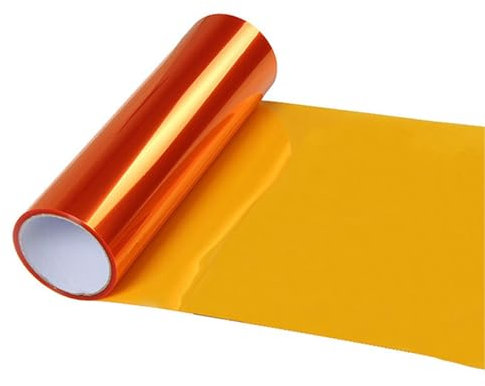 30CM × 120CM Tönungsfolie Auto Orange - Scheinwerfer Folie, Lampenfolie Selbstklebend, LED Folie, PVC Folie Hitzebeständig für Lampen, Scheinwerfer Tönungsfolie, Selbstklebende Rückleuchten Folie
