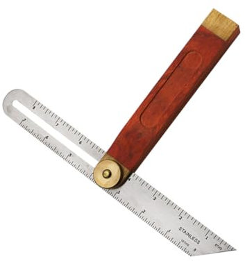 Hemobllo Bewegliches Messgerät Werkzeug Winkelwerkzeug Einstellbar Winkelsucher-tool Winkelmesser Schwalbenschwanz Taschenloch Vorrichtung Elektronisch Fase Saker Vize Brown Messing