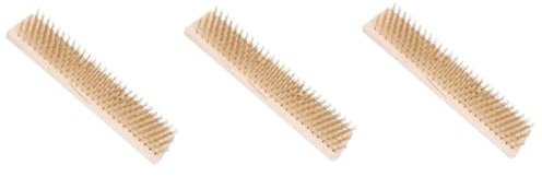 BESPORTBLE 3St Gartenbesen Fliesenreiniger Fleckenreiniger Bodenreiniger Kehrbürste drinnen Drahtbürste reinigungsbürste spülmittelbürste Reinigungszubehör für den Haushalt schrubben Holz