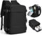 SZLX Mochila Viaje Cabina Avion 40x20x25 Mujer Ryanair Equipaje de mano 40x20x25 Ryanair Bolsa de Viaje Maletas de Viaje Cabina Avion Mochila Ordenador Portatil 14 Pulgadas Hombre 20L,Negro