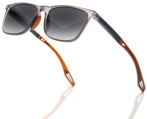 Amorays occhiali da lettura da sole elegante Protezione UV400 TR90 Montatura dal design sportivo con cerniera a molla Occhiali da lettura per Donna Uomo TYLH8090(Giallo,+1.50)