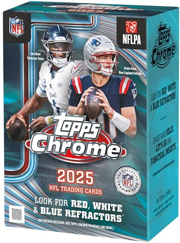 2025 Topps Chrome Football – werkseitig versiegelt – Value Box