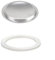 MoSundi Joints d'étanchéité de rechange en silicone avec filtre pour cafetière expresso à moka, plusieurs tailles disponibles pour cafetière de cuisinière de 1/2/3/6/9/12 tasses (6 tasses + tamis )
