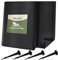 GARDENIX 10m² Unkrautvlies mit 50 Erdankern 10m² (1m x 10m) - Wasserdurchlässig 150g/m² - Schwarz UV-beständig Folie Vlies Hochbeet, Unkrautschutzfolie, Gartenflies, Beetfolie Pflanzfolie