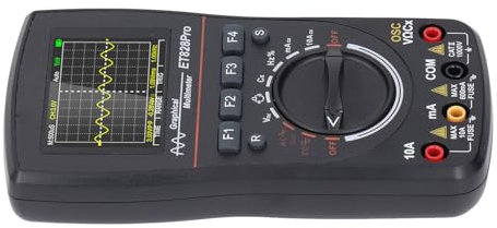 YWBL-WH 2 en 1 Multímetro de Osciloscopio Portátil para Aprendiz de Electricista, Pantalla de Retroiluminación LED de Ancho de Banda de 10MHz, Pantalla de Color 240x320