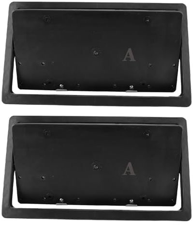 Akozon Akozon 2PCS Plaque d'immatriculation électrique Flipper avec Télécommande - Conception Universelle pour Les Plaques d'immatriculation Américaines, Dissimulation Automatique et Installation