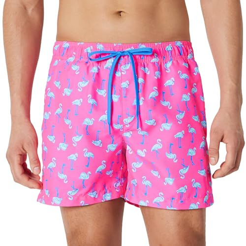 Amazon Essentials Short de Bain avec Doublure en Maille, Poches et Fermeture à Cordon Homme