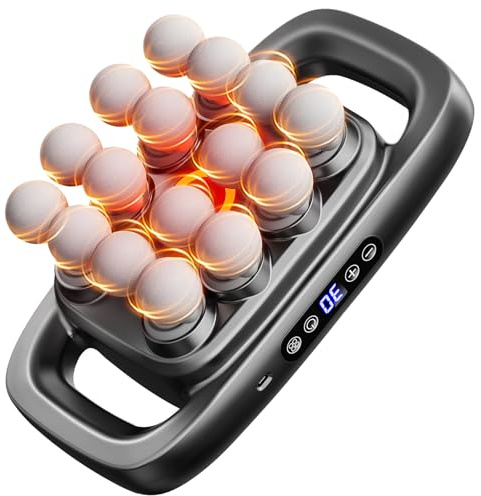 Fakosre Upgraded 16 Head Massage Gun Deep Tissue Percussion Massagegerät Muskel Massage Gun für Rücken Schulter Beine Körper Muskel Schmerzlinderung Geschenke für Männer Frauen