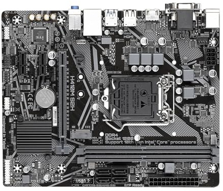Compatibilità Scheda madre Fit For Gigabyte H410M S2H supporta CPU LGA1200 i9-10900K i7-10700 i5-10400 Chipset Intel H410 2xDDR4 1xHDMI PCI3.0 Micro ATX
