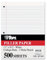 Oxford Loseblattpapier 62349, Ringbucheinlage, Notizpapier, 21,6 x 27,9 cm, College-Lineal, 3-fach gelocht, Papier für 3-Ringbücher, 500 Blatt pro Packung