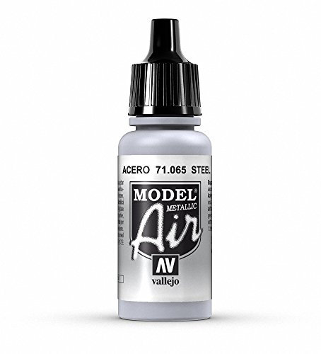 Vallejo Model Air Acrylfarbe, 17 ml Metallic Steel