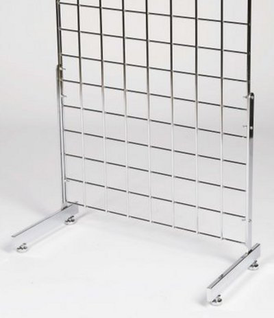 DPS Shopfitting L-Fuß Ständer für Gitterwand/Dekowand (leichte Ausführung)