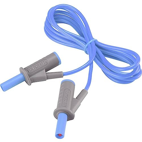 Voltcraft MSB-501 Sicherheits-Messleitung Lamellenstecker 4 mm Lamellenstecker 4 mm 1.50 m Blau 1 St.