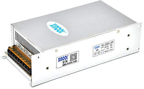 XINCOL 20A 500W Interrupteur transformateur de Tension commutateur d'alimentation AC 110V/220V a DC 24V pour Rubans a LED Bande