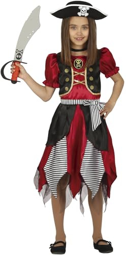 Fiestas Guirca Karibischer Piraten Mädchen Kostüm Seeräuber Halloween Buchtag Kinder Kostüm