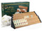 SEMUS - Star Holz Optik Rummy Set Okey mit Melamin Steine Plastik Okey TAKIMI