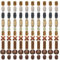 100 Stück Kunststoff Dreadlocks Perlen Bart Haar Perlen Halskette Bart für DIY Armband Anhänger Bart Haar Anhänger Halskette Schmuck