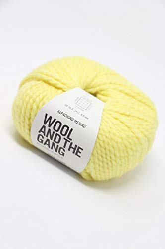 Wool and the Gang Alpachino Merino, Chalk Yellow (177), 100g