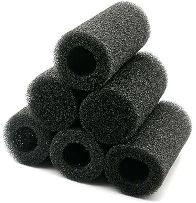 IAFVKAI 6 pièces pré-Filtre éponge Aquarium Mousse éponge Rouleau Couvercle de Filtre d'admission Pompe à Air Filtre de Remplacement pour Aquarium Accessoires L