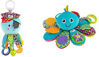 Lamaze Baby Spielzeug%22Captain Calamari, die Piratenkrake%22 Clip & Go, Hochwertiges Kleinkindspielzeug & LC27206 Babyspielzeug Octivity-Spielkrake Mehrfarbig, hochwertiges Kleinkindspielzeug